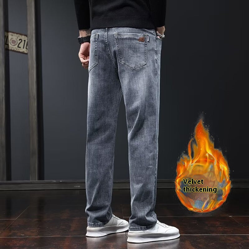 Jeans Loose Straight Casual Long Pants Men