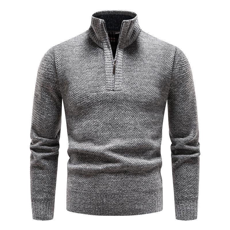 New Style Plush Men's Large High Neck Sweater