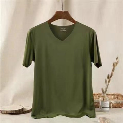 Ice Silk Quick Drying Clothes Sportswear Men's Stretch Short Sleeve T-shirt